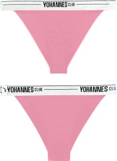 Yohannes Club Yohannesclub, Women, Elastic Band Brazilian Panties, 2-Pack, Powder, Lilac  - Image 3