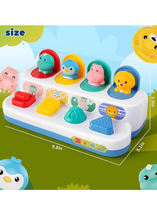 Montessori Cause and Effect Toy, Baby Push Button Pop Up Animal Toy, Interactive Sensory Toys for Toddlers, Developmental Educational Toy for Kid - Image 5