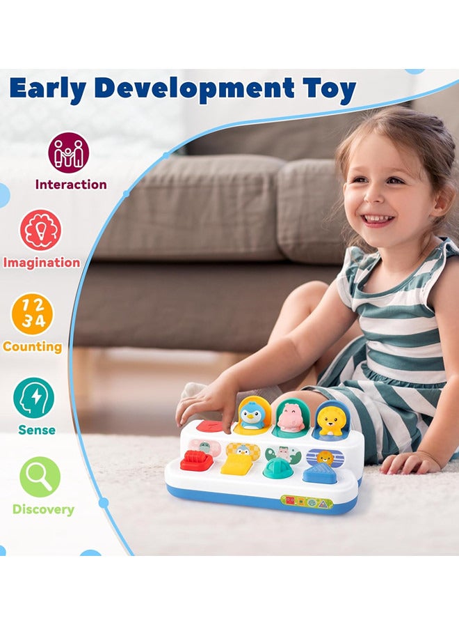 Montessori Cause and Effect Toy, Baby Push Button Pop Up Animal Toy, Interactive Sensory Toys for Toddlers, Developmental Educational Toy for Kid - Image 3