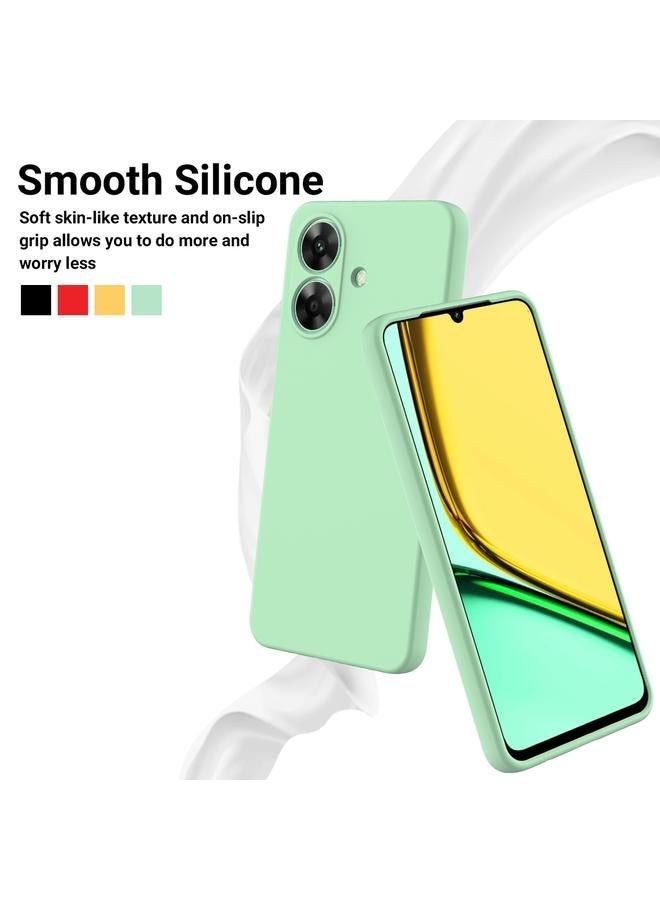 S-TOP Case For Realme C61 India / Narzo N61 Pure Color Liquid Silicone Shockproof Phone Case - Image 3