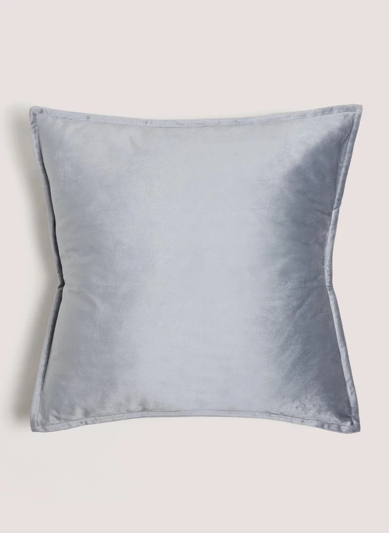 Matalan Grey Velvet Cushion