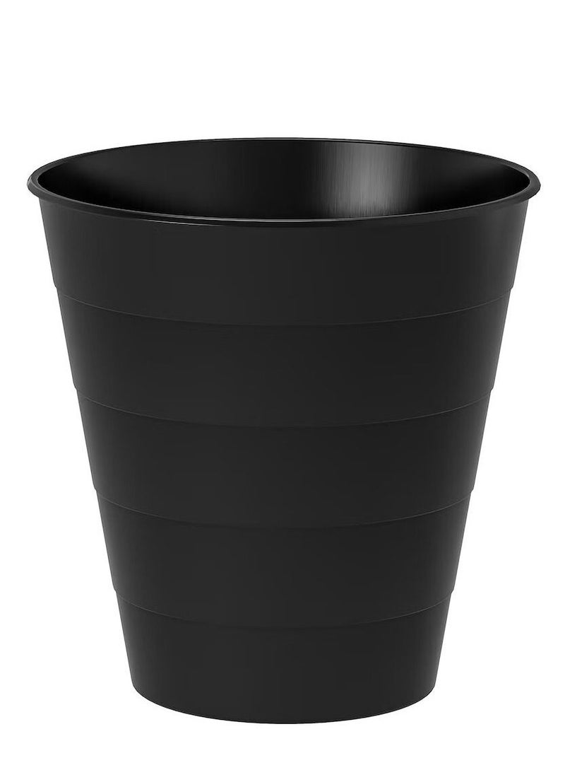 ALMUFARREJ - 4 pieces Trash bin for offices and rooms, black, 10 liters - Image 1
