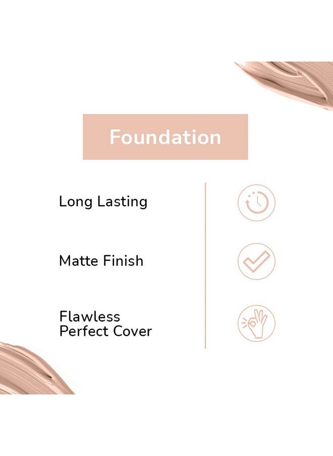 matt look Undercover 24H Full Coverage Matte Foundation | Weight Less Formula| Water Proof | Oil Control | Hides Blemishes And Pores | Gives Smooth Finish On Face | Easily Blendable And Buildable Formula| 30 Ml - Natural  - Image 4