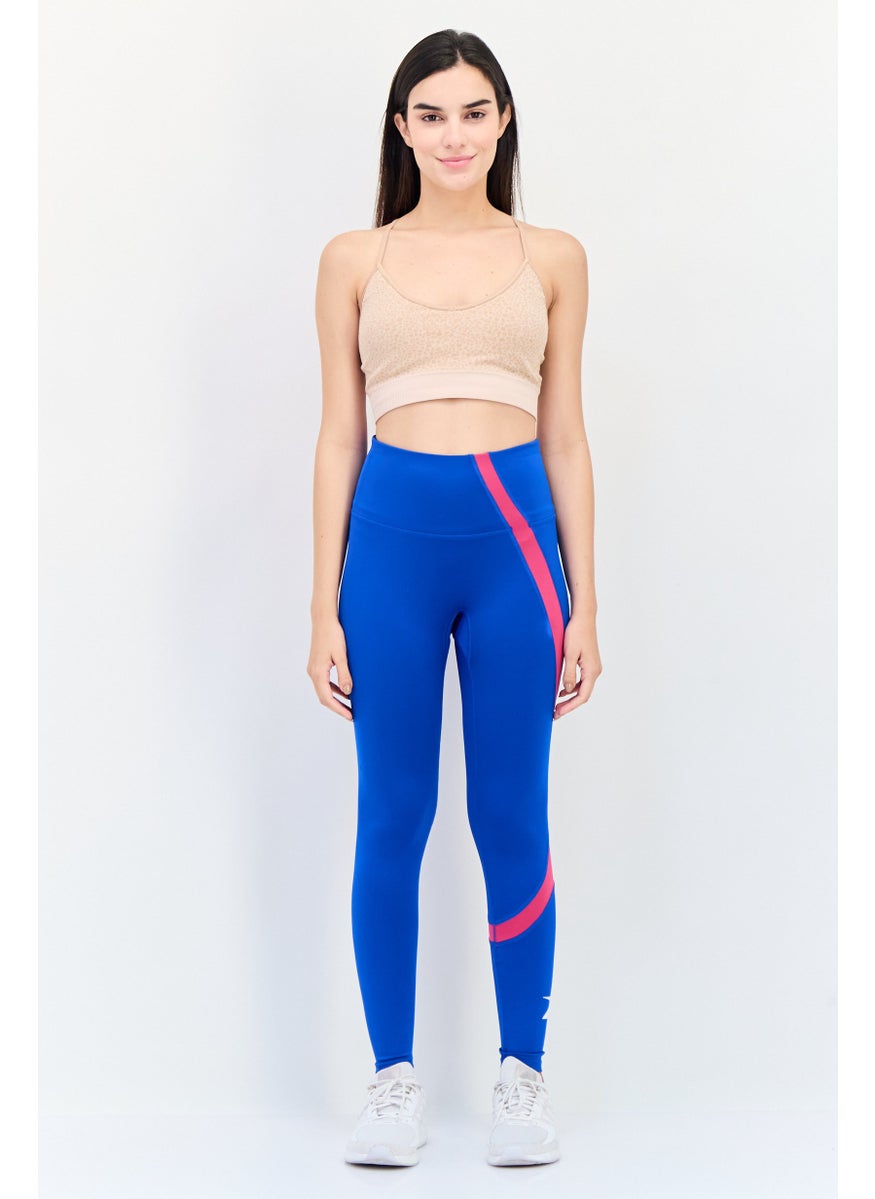 Reebok Women Sportswear Fit Training Leggings, Blue  - Image 3