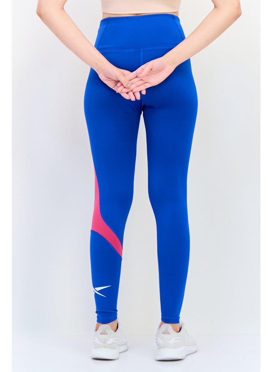 Reebok Women Sportswear Fit Training Leggings, Blue  - Image 2