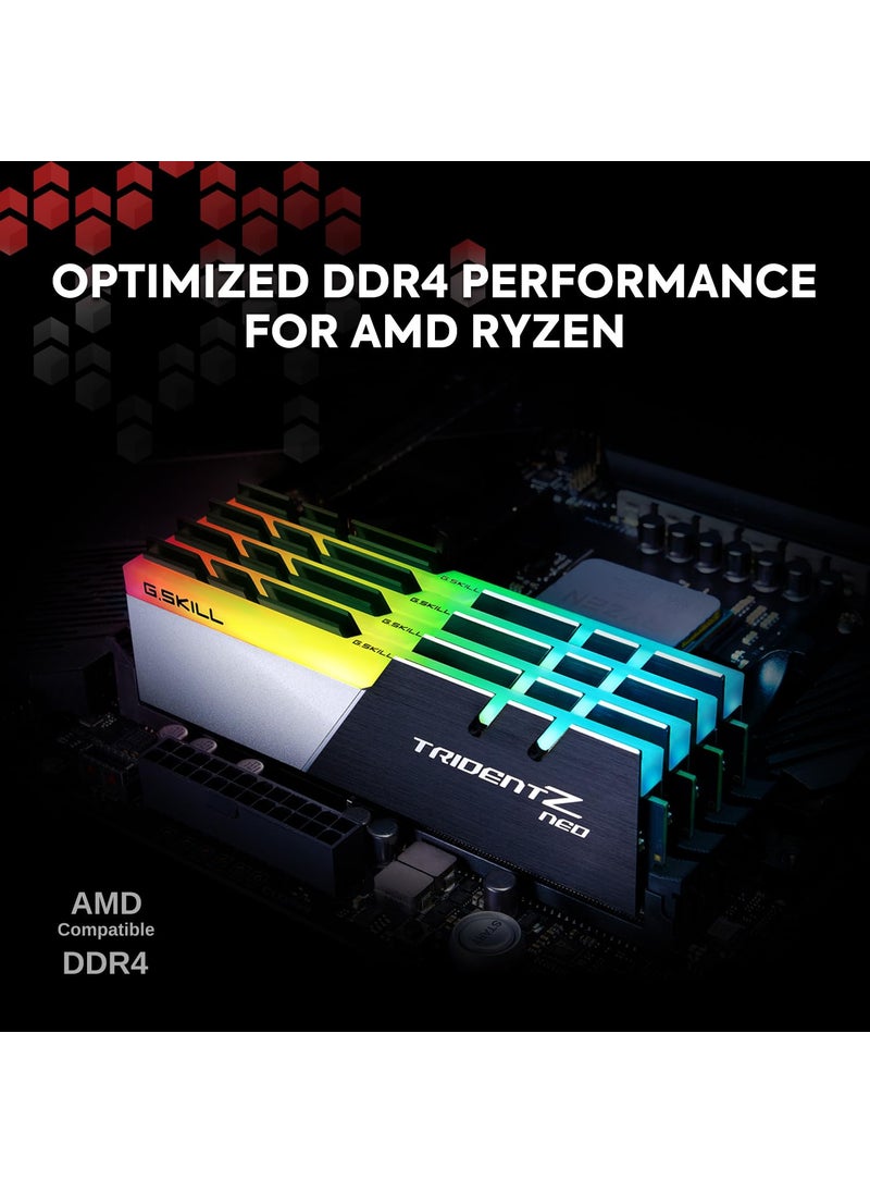 G.Skill G.Skill Trident Z Neo Series (Intel XMP) DDR4 RAM 64GB (2x32GB) 3600MT/s CL18-22-22-42 1.35V Desktop Computer Memory UDIMM (F4-3600C18D-64GTZN)  - Image 2