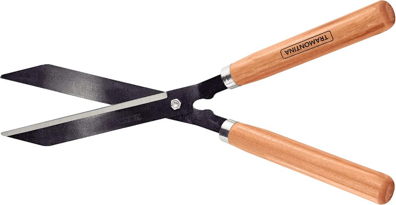 Tramontina Grass and Hedge Shears with metal Blades and Wood Handles - Image 1