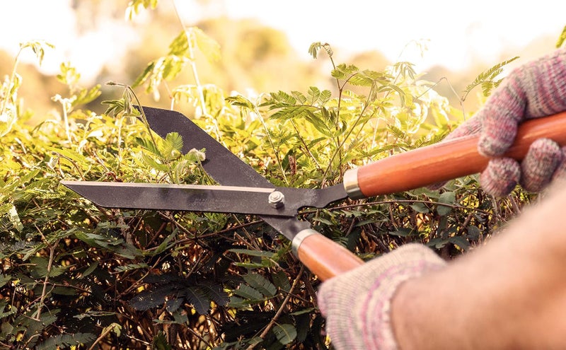 Tramontina Grass and Hedge Shears with metal Blades and Wood Handles - Image 4