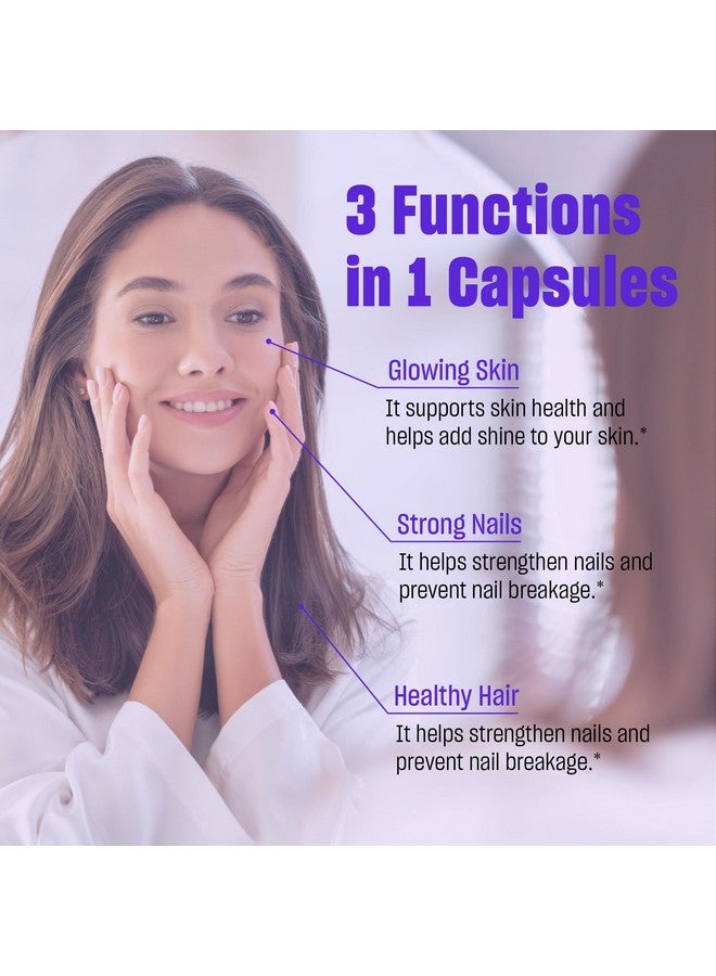 TALYA Biotin with Zinc & Keratin | 2500 mcg, Hair Growth Support Pills for Women & Men | Dietary Supplement for Hair, Skin & Nail | Vegan | Non-GMO | 60 Tablets - Image 5