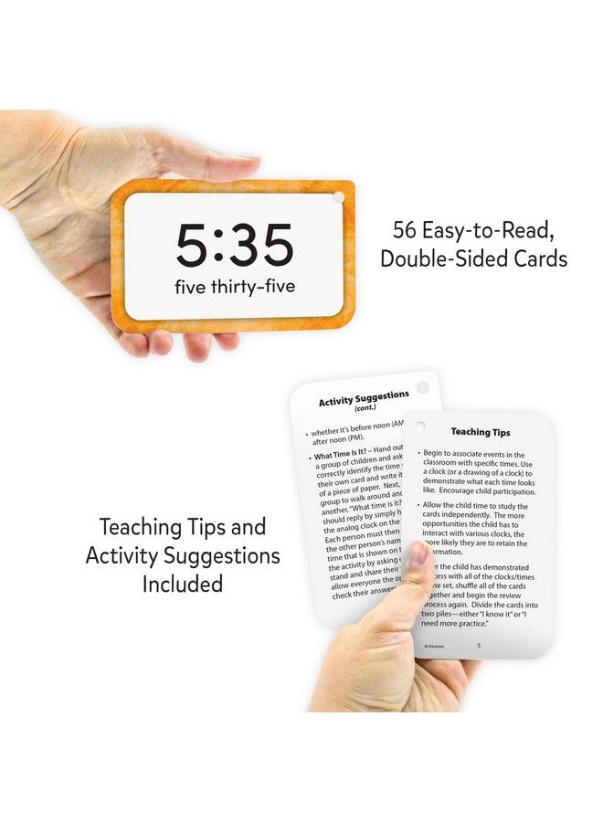 Teacher Created Resources Time Flash Cards (Ep62046) 3 1/8" X 5 1/8" - Image 4
