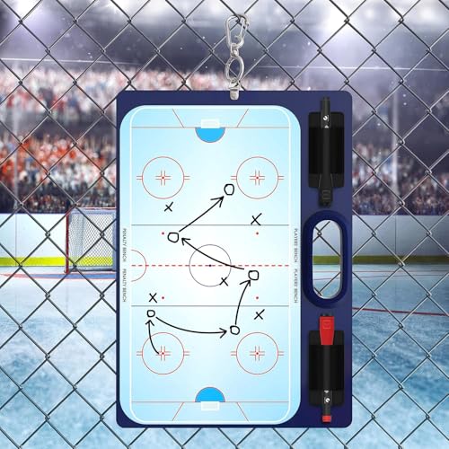 Scribbledo Hockey Dry Erase Board for Coaches 15x10.5 Inch Double Sided Whiteboard Coaching Board Equipment Includes 2 White Board Markers for The Hockey Accessories Making it The Perfect Coach Gifts - Image 3