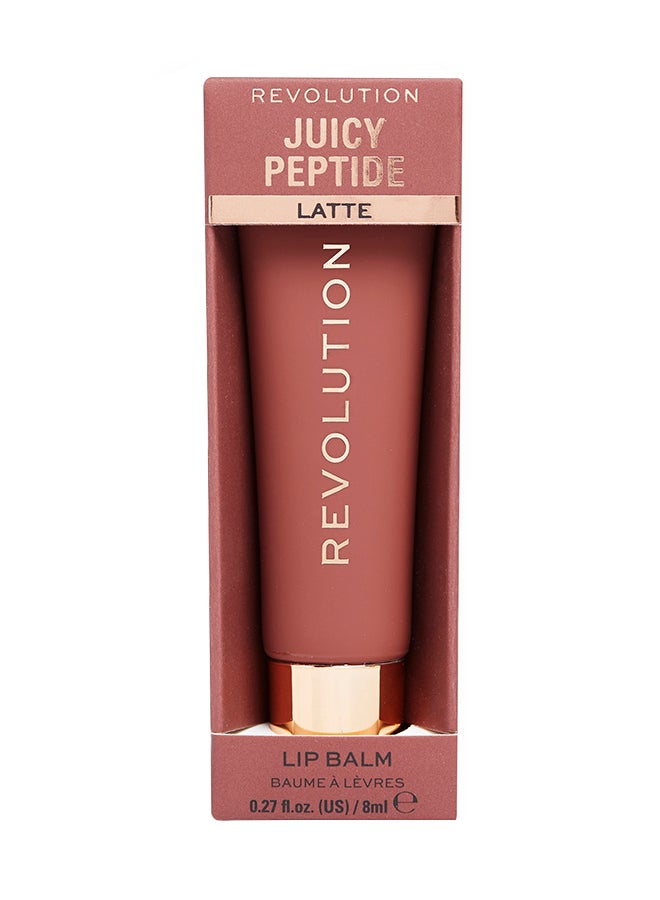 REVOLUTION Makeup Juicy Peptide Lip Balm Nude Latte - Image 1
