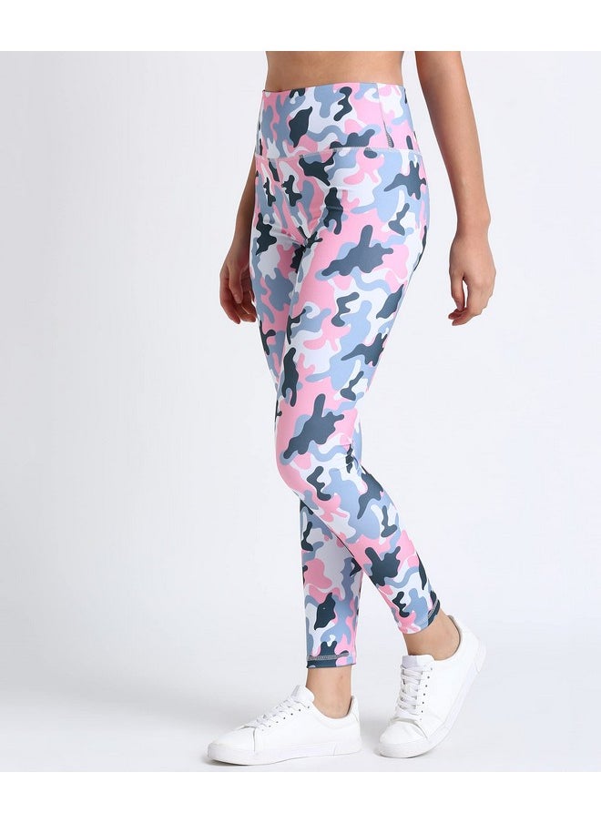 حجر ورق مقص - بنطال ضيق نسائي ضيق من مزيج البوليستر من روك بيبر سكيسورز (ONSWG-TIGHTS-ARMYPINK-2XL_Pink Camouflage_2XL) - Image 1