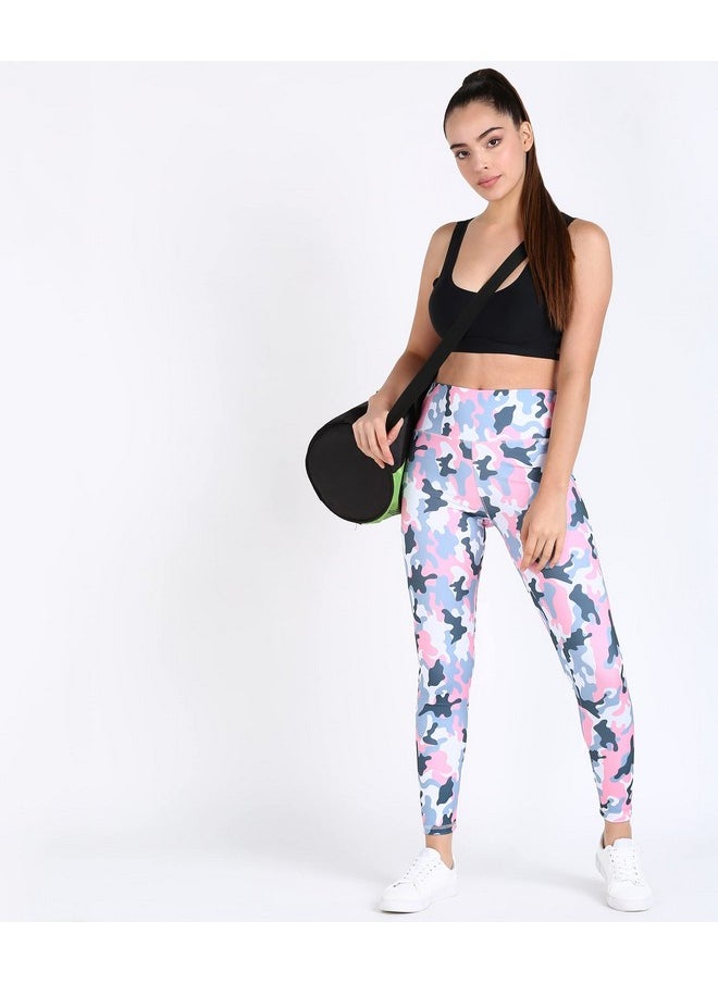 حجر ورق مقص - بنطال ضيق نسائي ضيق من مزيج البوليستر من روك بيبر سكيسورز (ONSWG-TIGHTS-ARMYPINK-2XL_Pink Camouflage_2XL) - Image 1