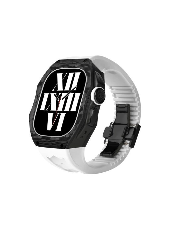 Generic - Luxury Watchband Fluorine Band for Apple Watch Ultra 49mm, Without watch buckle(Color : white, Size : 49mm for Ultra) - Image 1