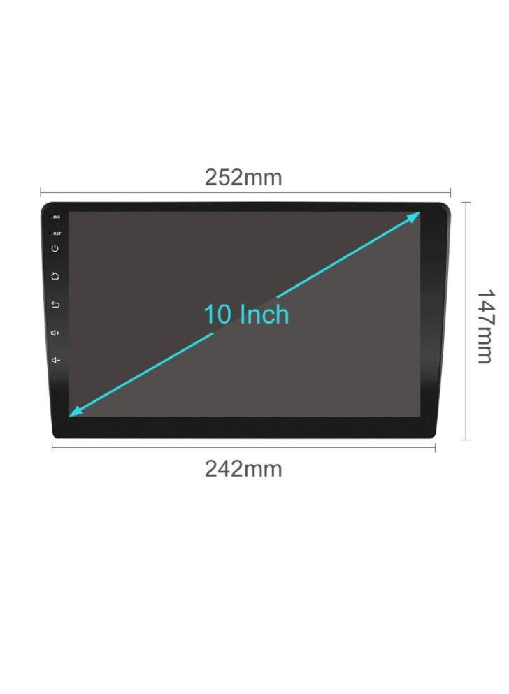 NBL Android Music System For Car-10 inch, Car LCD Screen With iOS Android Mirror Link, 1080p OEM Head Unit BT/Wi-Fi/GPS/Handsfree Call 6GB RAM , 64GB storage - Image 1