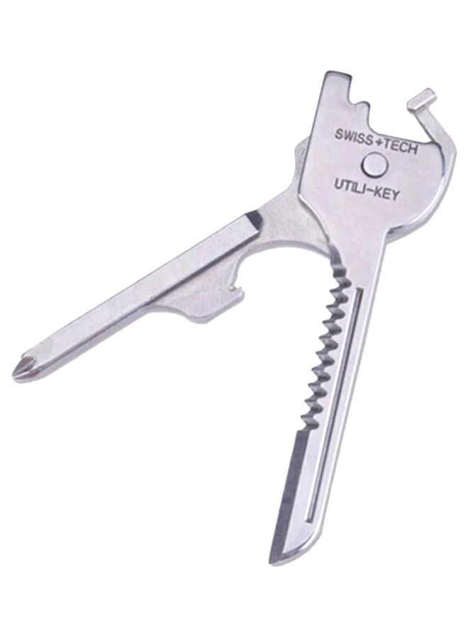 NIBEMINENT 6-In-1 Utile-Key EDC Hand Tool Silver 