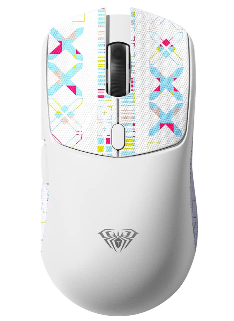 AULA SC580X Superlight Wireless Gaming Mouse, Tri-Mode 2.4G/BT5.0/USB-C Gaming Mouse, 10000 DPI Rechargeable Wireless Mouse with 6 Programmable Buttons, Ergonomic Computer Mouse for Laptop/PC/Mac/Tablet  - Image 2