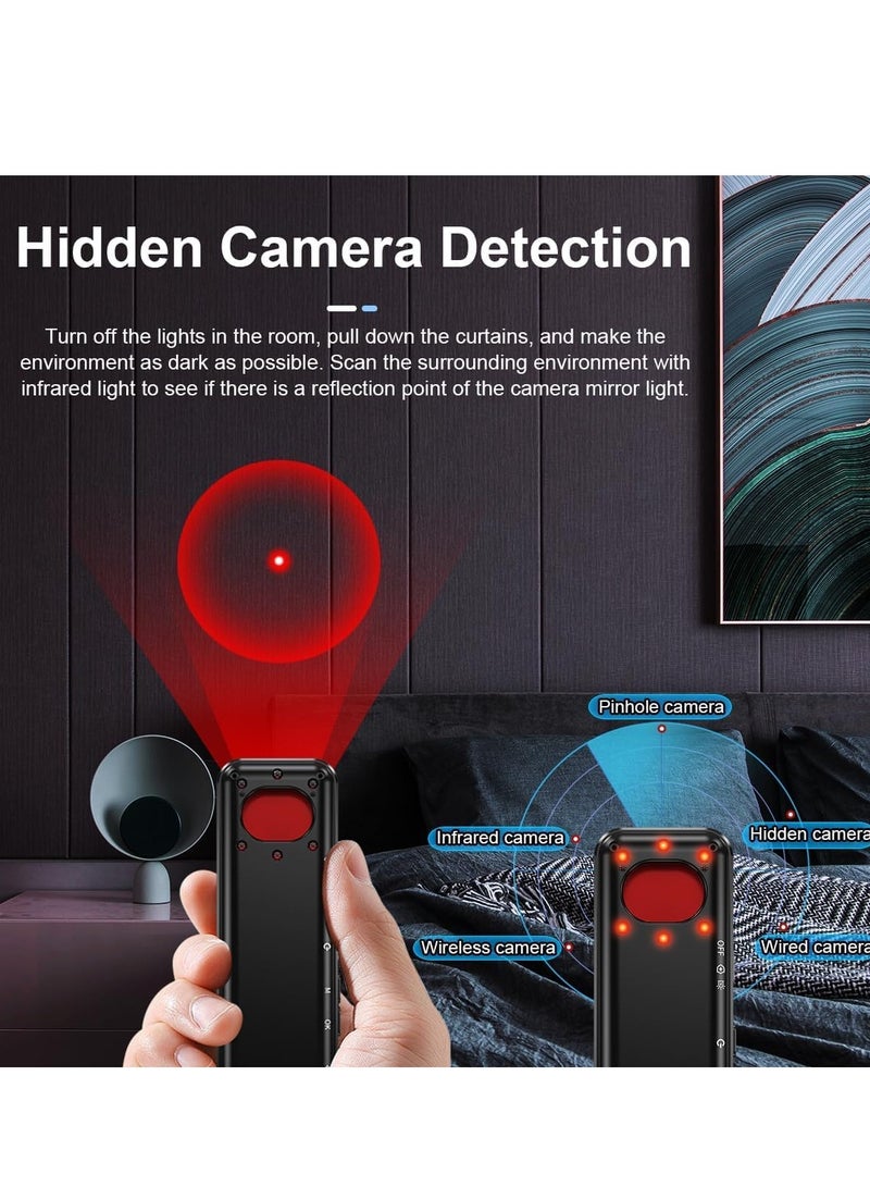 Excefore Hidden Camera Detector  Anti-Spy Detector  Hidden Device Gps Detector  Camera Detector  Bug Detector  Privacy Protector  Rf Wireless Signal Scanner For Hotels Office Home Travel  8 Levels Sensitivity  - Image 3