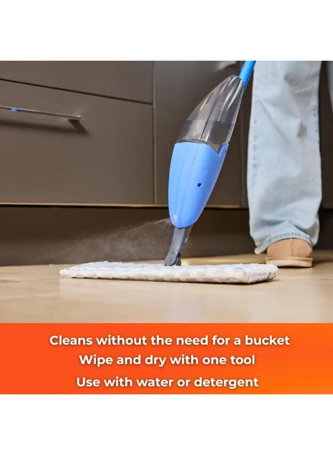 Macromax Fashion Double Spray Mop 360° Swivel Head & 550 ML Refillable Bottle - Image 5