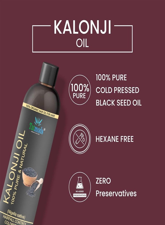 TATMODS Organics Kalonji Oil 100 ml For Skin and Hair No Sulphates Hair Oil (100 ml) - Image 4