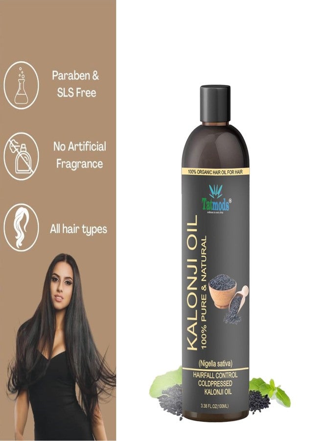 TATMODS Organics Kalonji Oil 100 ml For Skin and Hair No Sulphates Hair Oil (100 ml) - Image 5