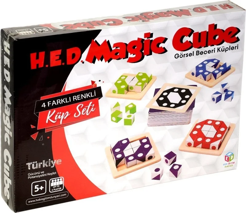 Hobi Zeka Oyunları Hobby Intelligence Games Hed 557 Hobby Intelligence Magic Cube- Visual Skill Cubes