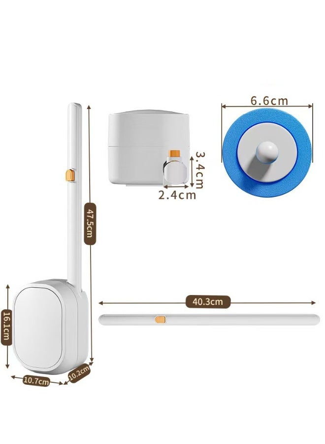 Disposable Toilet Brush,Toilet Bowl Cleaner,Wall Mounted Toilet Bowl Brush with 36 Refills for Deep Toilet Cleaning,Toilet Brush and Holder Set for Hygienic Bathroom Maintenance - Image 4