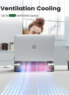 Generic Laptop Stand for Desk, Computer Stand Ventilation Cooling for Mac Book Pro Air, Compatible with 10-16 inch Mac/DELL/HP/Notebook, Work from Home Metal Holder  - Image 3