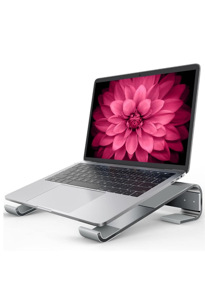 حامل كمبيوتر محمول للمكتب، حامل كمبيوتر مزود بتهوية وتبريد لجهاز Mac Book Pro Air، متوافق مع أجهزة Mac/DELL/HP/Notebook مقاس 10-16 بوصة، حامل معدني للعمل من المنزل