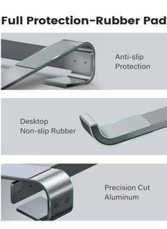 Generic Laptop Stand for Desk, Computer Stand Ventilation Cooling for Mac Book Pro Air, Compatible with 10-16 inch Mac/DELL/HP/Notebook, Work from Home Metal Holder  - Image 5