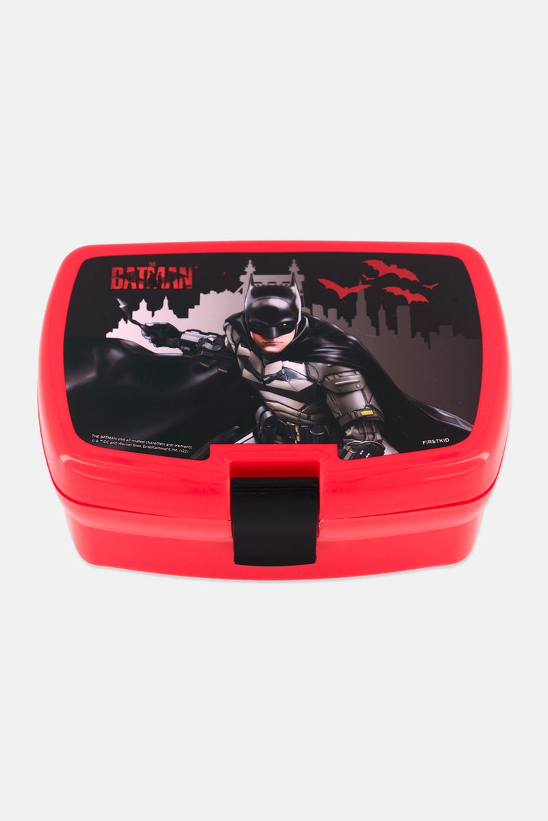 Batman Kids Boy Batman Sandwich Boxes With Inner Tray, Red - Image 1