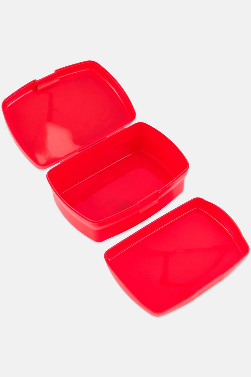 Batman Kids Boy Batman Sandwich Boxes With Inner Tray, Red - Image 3