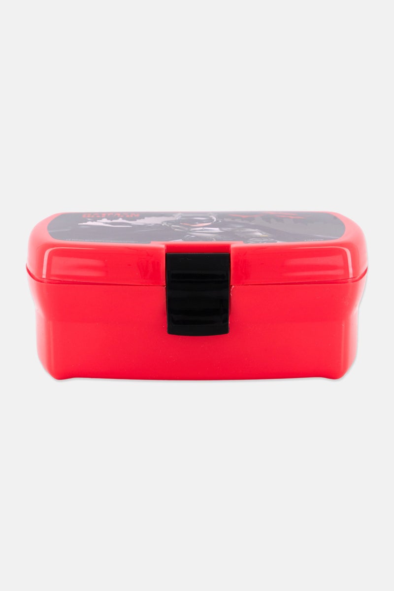 Batman Kids Boy Batman Sandwich Boxes With Inner Tray, Red - Image 2