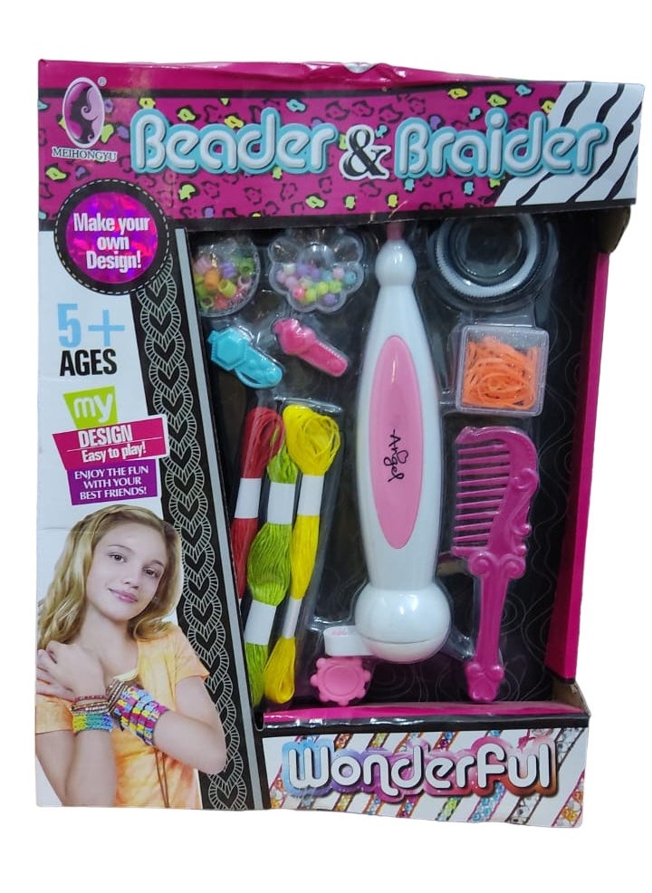 null - Hair Braider For Kids,Diy Hair Braiding Styling Tool Quick And Easy Electric Braid Machine Colorful Rope Bracelet - Image 1