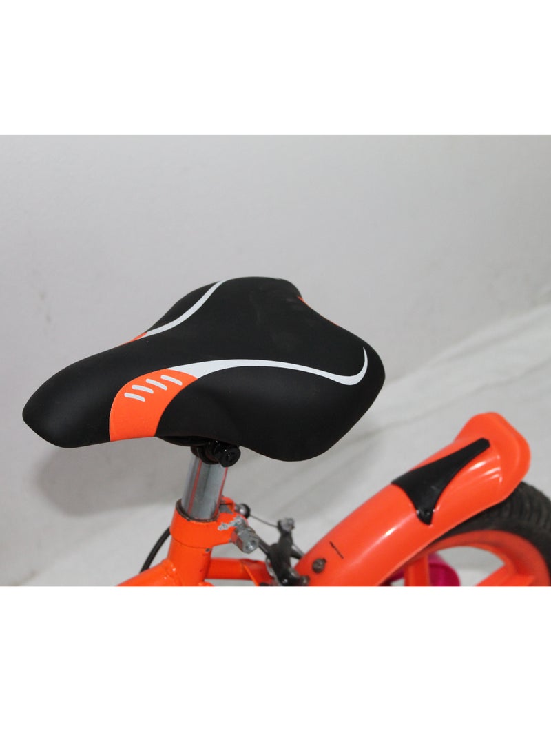 HI-BIRD Mini Dude Kid Bike 14 Inch, Unique Design BMX Steel MIG Welded Cycle with Single Speed Frame, made by India Orange  - Image 3