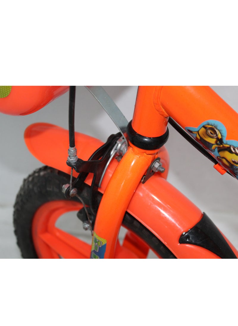 HI-BIRD Mini Dude Kid Bike 14 Inch, Unique Design BMX Steel MIG Welded Cycle with Single Speed Frame, made by India Orange  - Image 2