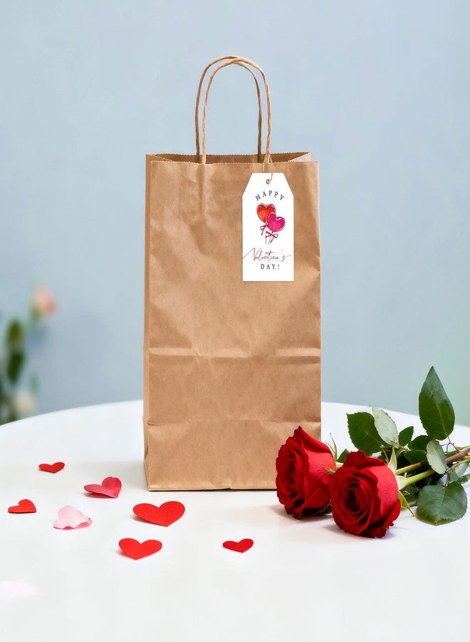 joycraft 50Pcs Happy Valentine's Day Tags - 3.3x2.1 in Valentine's Day Tags with String, White Sweet Lollipop Paper Hangtags for Gift Wrapping, Bags, DIY Craft, Party Favor - Image 5
