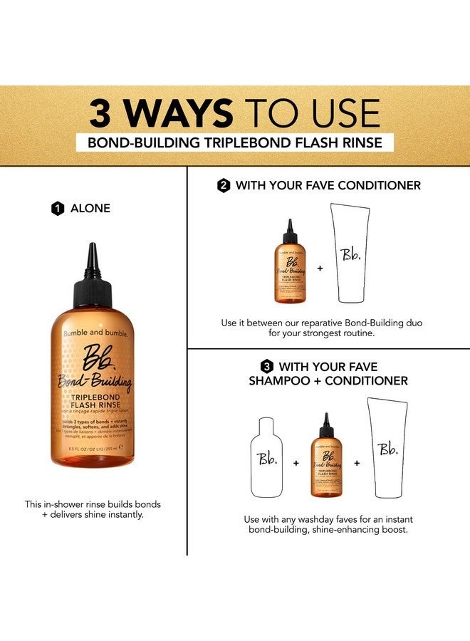 بامبل آند بامبل شطف سريع ثلاثي الروابط لتعزيز الروابط للشعر التالف، ٨٫٥ أونصة سائلة - Image 3