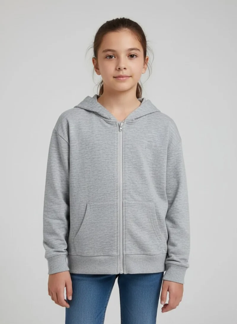 بيبي كلو سترة بغطاء رأس للجنسين بسحاب أمامي للشتاء المعتدل