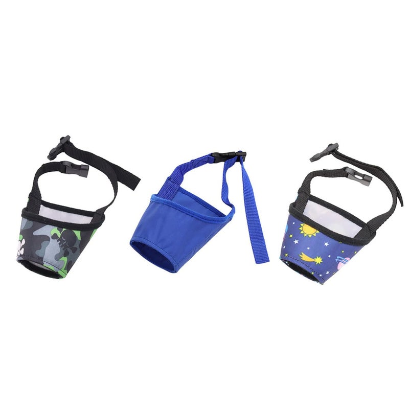 3Pcs Adjustable Dog Muzzle Soft Mesh Anti Bite Mouth Cover For Barking Chewing Prevention Training Outdoor Use - Image 2