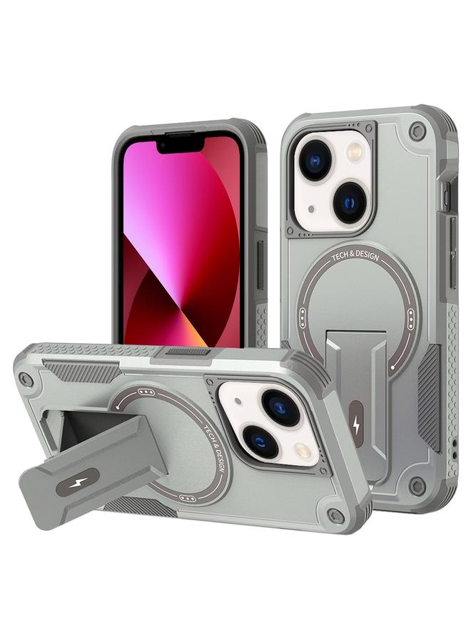 S-TOP Case For iPhone 13 Armor Magsafe Holder PC Hybrid TPU Phone Case - Image 1