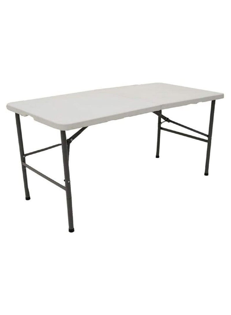AGD Foldable Table White 122x61x74cm - Image 1