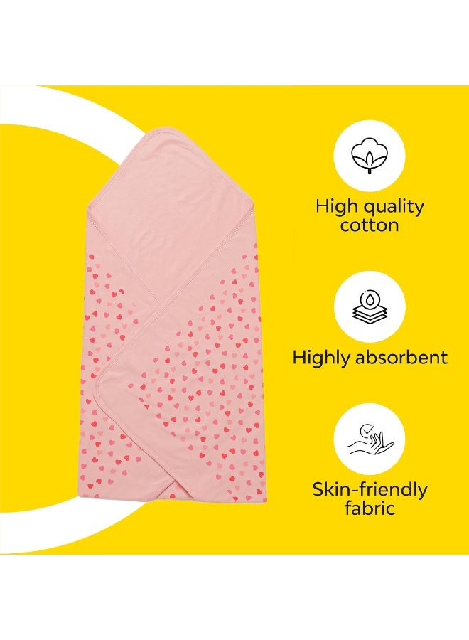 ماي نيو بون بطانية ماي نيوبورن بطبقات - طقم من 1 (طباعة قلب) | كيس نوم صديق للبشرة | المجمع | 0-12 شهرًا | مثالية للهدايا | غلاف قطني ناعم | بطانية متعددة الأغراض للأطفال الأولاد والبنات - Image 4