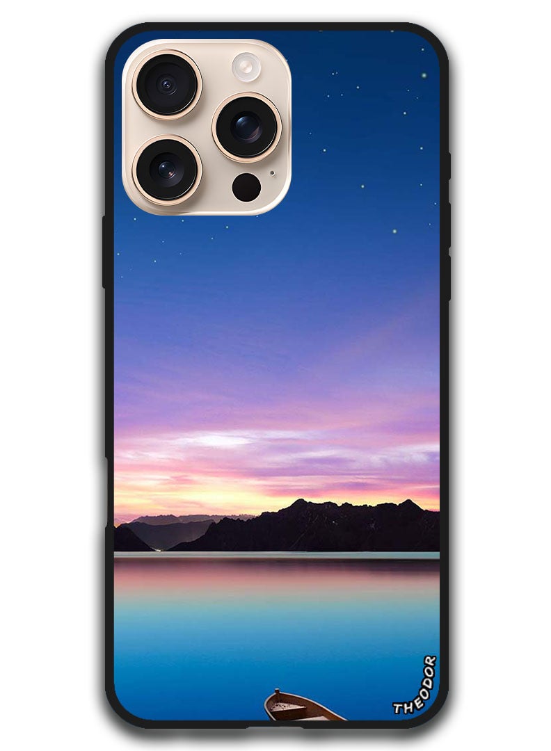 Theodor Protective Case Anti Scratch Shock Proof Bumper Cover For iPhone 16 Pro Max (6.9)-inch Minimal Landscape - Image 1