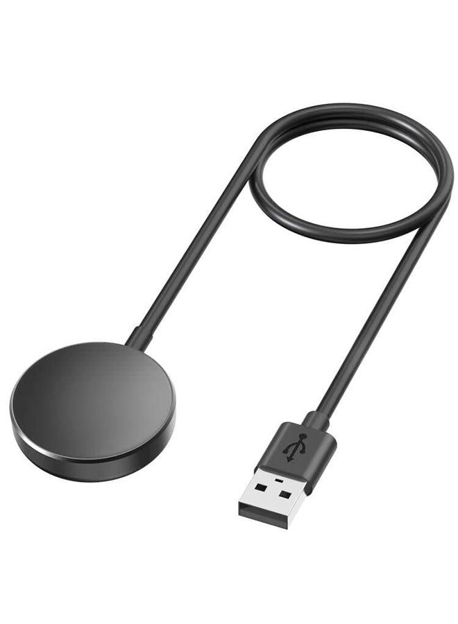 O Ozone For Samsung Galaxy Watch 7/6/6 Classic/5/5 Pro/4/4 Classic/3/Active/Active Wireless Charging Dock,Replacement USB Charger Cable Cord Stand- Black - Image 1