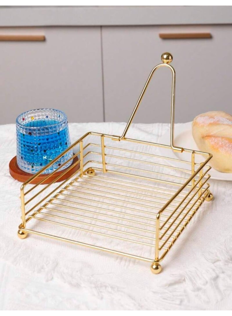 سوفام نابكن هولدر لطاولة الطعام -ساحة نابكن هولدر مع ذراع ثقل الحديثة نابكن هولدر لفندق أدوات المائدة، مطبخ، مطعم، مزرعة. الذهب -ديوالي ديكور - Image 3