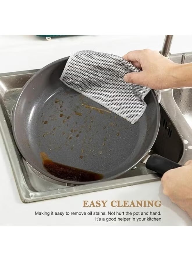 5-Piece Reusable Multi-Purpose Dishwashing Scrub Cloth Set - Image 2