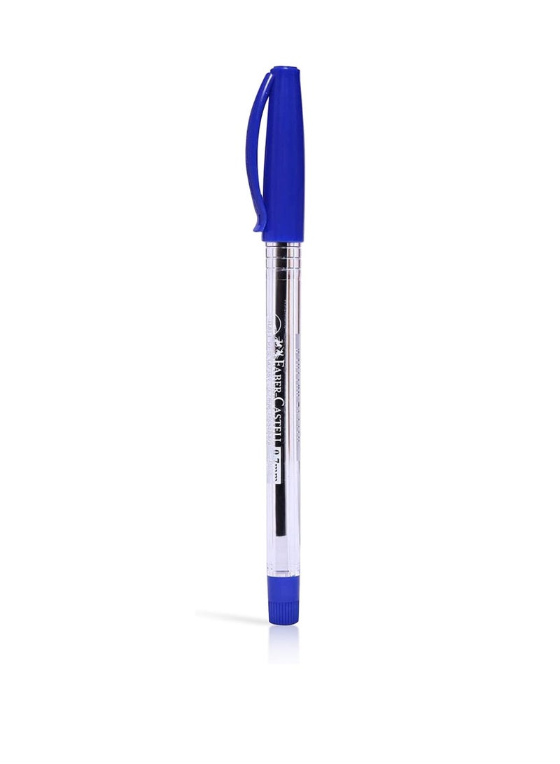 Faber-Castell 1423 Ball Pen 0.7Mm Blister Of 5Pc Assorted (3 Blue + 1 Black Red) - Image 3