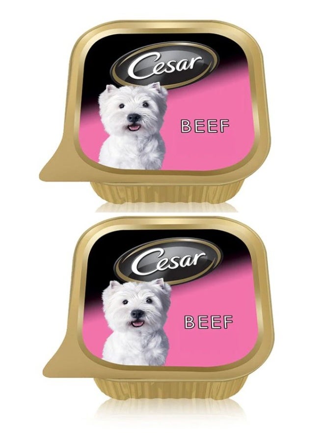 Cesar Beef Wet Dog Food - 100G PACK OF 2 - Image 1